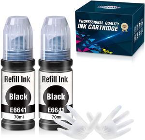 Compatible Refill Ink Replacement for Epson 664 T664 Work with Expression ET-2500 ET-2550 ET-2600 ET-2650 ET-3600 ET-4500 ET-4550 ET-16500 Printers, 2 Bottles of Black by Paeolos