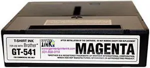 Brother GT-541 / GT-782 250ml DTG Ink Cartridges, Magenta