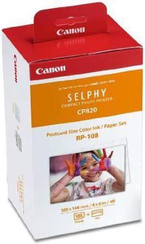 2 X CANON RP-108 High-Capacity Color Ink/Paper Set, For Use With SELPHY Printer
