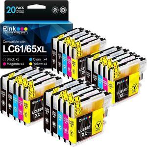 E-Z Ink (TM Compatible Ink Cartridge Replacement  LC61 LC-61 LC65 XL to use with MFC-J615W MFC-5895CW MFC-290C MFC-5490CN MFC-790CW MFC-J630W (8 Black, 4 Cyan, 4 Magenta, 4 Yellow) 20 Pack