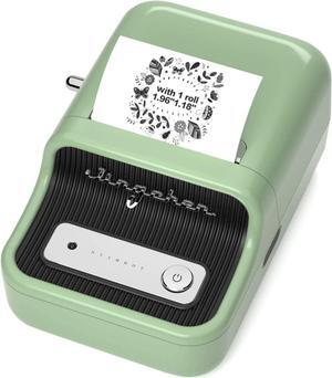 NIIMBOT Label Maker Machine with 1 Roll Free Tape B21 Vintage 2 inches Width Business Thermal Label Printer Price Gun Shipping Label Tag Writer for Home Office Organization Commercial Use (Green)