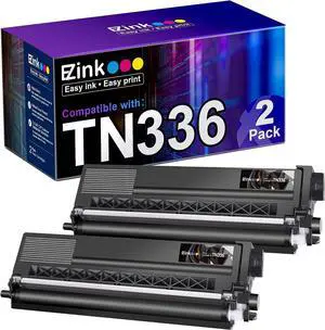E-Z Ink (TM) Compatible Toner Cartridge Replacement  TN336 TN331 TN-336 TN-331 Compatible with HL-L8350CDW MFC-L8850CDW MFC-L8600CDW HL-L8350CDWT HL-L8250CDN (Black, 2 Pack)
