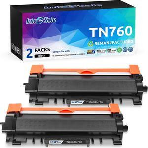 INK E-SALE 2 Packs Remanufactured TN760 Toner Cartridge Replacement  TN760 TN730 TN770 for HL-L2325DW HL-L2350DW HL-L2370DW DCP-L2550DW MFC-L2690DW MFC-L2710DW MFC-L2717DW MFC-L2750DW