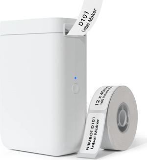NIIMBOT D101 Label Maker, Handheld Thermal Label Printer with Tape, Easy to Print 0.5 to 1 Inch Width Inkless Label Maker for School Name, Cable Labels, Business Price Tags, Home Storage