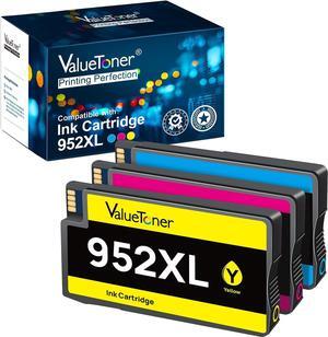 Valuetoner Remanufactured Ink Cartridges Replacement  952 XL 952XL Ink Cartridges Combo Pack High Yield for OfficeJet Pro 8720 7740 8740 7720 8715 8702 Printer (1 Cyan,1 Magenta,1 Yellow,3 Pack)