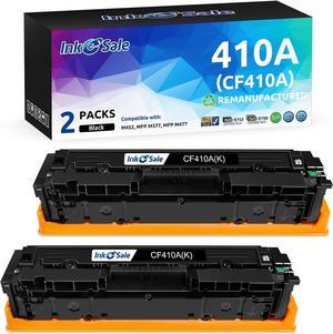 INK E-SALE 2PK Compatible Toner Replacement for HP 410A 410X CF410A Toner Cartridge Black Ink for HP Color Pro MFP M477fnw M477fdw M477fdn M452dn M452dw M452nw M377dw Printer