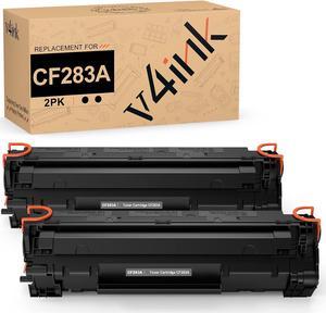 v4ink Compatible CF283A Toner Cartridge Replacement for HP 83A CF283A for use in HP Pro MFP M127fw M127fn M125nw M201dw M201n M225dn M225dw M125a Series Printer (Black, 2 Pack)