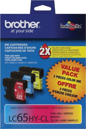 Brother LC653PKS Color Ink Cartridge - 3 Pack (CyanMagentaYellow)