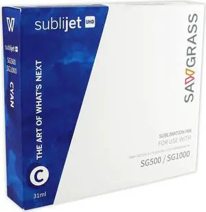 Sawgrass SubliJet UHD Sublimation Ink for Sawgrass SG500 & SG1000 - Cyan - Regular Capacity Cartridge (31ml)