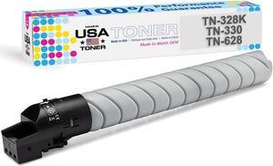 MADE IN USA TONER Compatible Replacement for use in Konica Minolta TN328K, TN330, TN628, bizhub C250i, C300i, C360i, , 300i, 360i, (Black, 1 Cartridge)