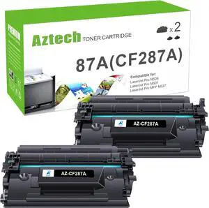 Ennovor Aztech Compatible Toner Cartridge Replacement for HP 87A CF287A 87X CF287X Enterprise M506 M506dn M506n M506x Pro M501 M501dn M527 M527dn Printer (Black, 2-Pack)