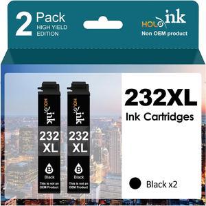 232XL Ink Cartridges Remanufactured Replacement for Epson 232 Ink Cartridge 232XL for Workforce WF-2930 WF-2950 Expression Home XP-4200 XP-4205 Printer (2 Black)