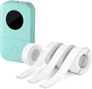 Phomemo D30 Label Maker with 4 Tapes - Black on White Label Tape 12X40mm, Mini Bluetooth Label Printer, Portable Smart Phone Handheld Sticker Labeler Inkless Rechargeable BPA-Free Phomemo D30 Label Maker with 4 Tapes - Black on White Label Tape 12X40mm, Mini Bluetooth Label Printer, Portable Smart Phone Handheld Sticker Labeler Inkless Rechargeable BPA-Free