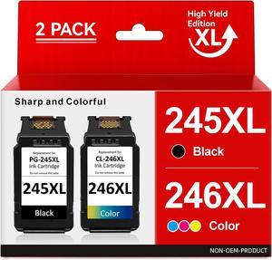 PG-245XL CL-246XL High Yield for Canon Ink Cartridges 245 246 Combo Pack Compatible for Cannon Pixma MX490 MX492 MG2522 TS3122 TS3300 TS3322 TS3320 TR4500 TR4520 TR4522 MG2500 MG2922 TS3100 Printer