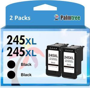 Palmtree Compatible 245XL Ink Cartridge 2 Black Combo Pack Replacement for Canon PG 245 243 XL Higher Yield for PIXMA MX490 MX492 MG2922 MG2522 MG2520 MG2920 TS3100 TS3122 TS3300 TR4500 TR4520 Printer