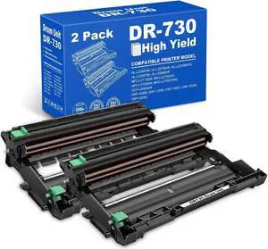 Ennovor GALADA Compatible Drum Unit Replacement for Brother DR-730 DR730 DR760 DR 760 with Long Life OPC (2 Pack Drum Unit ONLY, NOT Toner)