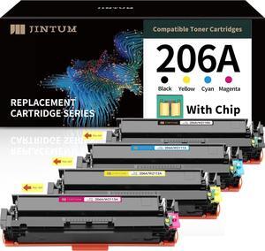 206A Toner Cartridges Replacement   206A 206X Toner Cartridges Compatible with MFP M283fdw M283cdw M283fdn M282nw M255dw M255nw Printers (4- Pack)