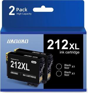 212XL Ink Cartridges Black Remanufactured Replacement for Epson 212 T212 for Expression Home XP-4100 XP-4105 Workforce WF-2830 WF-2850 Printer WF 2850 2830 XP 4100 4105 (2 Pack)