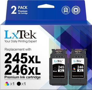 LxTek Ink Cartridge Replacement for Canon PG-245XL CL-246XL PG-243 CL-244 XL Compatible with Pixma MX492 MX490 MG2420 MG2520 MG2522 MG2920 MG2922 MG3022 MG3029 IP2820(1 Black + 1 Tri-Color)