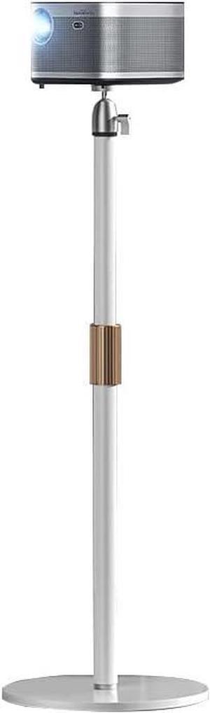 Gadpiparty Pico Projector Stand with Stable Metal Base, Flexible Extension and Angle Adjustment, Cable Management, 1/4 Inch Interface - Ideal for Home and Office - White