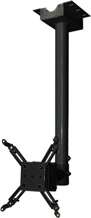 YIXIN2013SHOP Projector Screen Bracket Projector Mount Wall Projector Ceiling Mount or Wall Mount Bracket Holder 118 Inch Extension Pole 22lb Load Capacity Projector Stand (Color : Black)