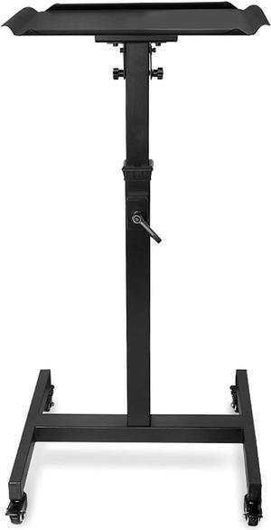 Gadpiparty Projector Mount Stand Projector Mount Stand Rolling Cart with Ventilated Tray Height Adjustable Projector Presentation Trolley Hold up to 66lbs Black Projector Ceiling Mount