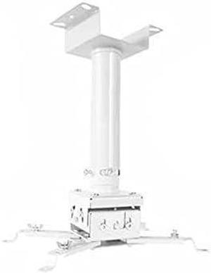 Gadpiparty Projector Stand Projector Mount Projector Stand Projector Ceiling Mounting Bracket Hanger Adjustable Telescopic Arm Suitable for Office Home and Stage,White