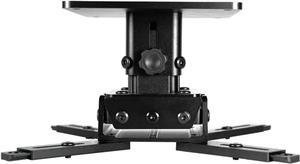Projector Tripod Projector Lifting Bracket Wall Hanging Hanger Aluminum Alloy Hanger Projector Universal Lifting Telescopic Bracket Projector Mount Bracket Projector Stand ( Color : Black Short Rod(HQ