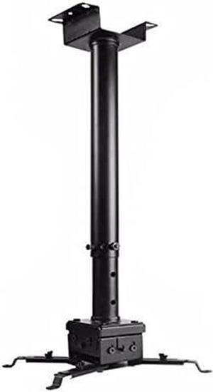 Gadpiparty Projector Stand Ceiling Projector Bracket Height and Angle Adjustable Universal Projector Hanger Load-Bearing 55.11lb Suitable for Office and Home Projector Mount (Color : Black-B)