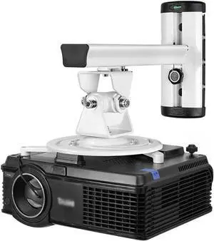 HNHYNSY Laptop Projector Stand Wall Projector Mount Can Rotate 360 Degrees Projector Hanger Load 22 Pounds Suitable for Office and Family Universal Laptop Floor Stand (Color : White)