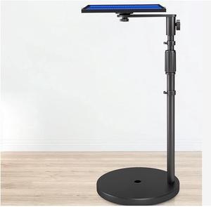 Gadpiparty Projector Mount Projector Tray Stand Stable Floor Projector Stand Weighted Double-Hole Projector Stand, Height Adjustable Suitable for Office and Home Ceiling Mount with Tr(
