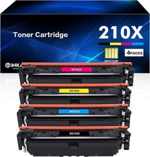 210X Toner Cartridges 4 Pack High Yield 210A Compatible for HP 210X 210 Toner Cartridges Replacement for HP Color Pro MFP 4301fdw 4301fdn Pro 4201dw 4201dn Series Printer Ink (with Chip)