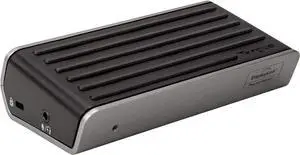 Targus Universal 2K Laptop Docking Station, Single 2K or Dual HD Video, with Charging Power, Audio, & 4 USB 3.0 Ports for PC, Mac, & Android (DOCK120USZ), Gray/Black