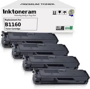 Compatible Toner Cartridges Replacement for Dell B1160 B1160w B1165nfw B1163w 331-7335 (Black, 4-Pack)