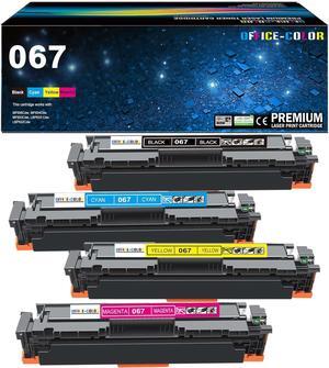067 Toner Cartridges Set Replacement for Canon Color imageCLASS MF656Cdw,MF654Cdw,LBP633Cdw,MF653Cdw,LBP632Cdw Printer Ink (Black,Cyan,Magenta,Yellow-4 Pack)