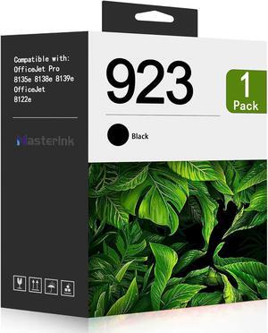923 Black Ink Cartridges Replacement   923 Ink Cartridges Work with for OfficeJet 8122e OfficeJet Pro 8135e 8138e 8139e Printer (1-Pack, Black)