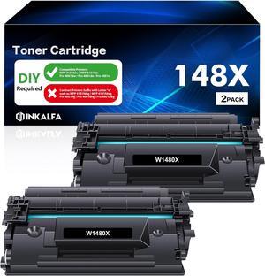 148X 148A Toner Cartridge High Yield Black 2 Pack Compatible Replacement  148X 148A W1480A W1480X  Laserjet Pro 4001dw 4001dn 4001n MFP 4101fdw 4101fdn Printer Ink