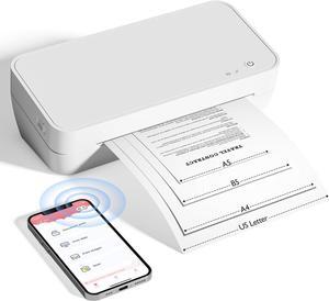 Itari Portable Thermal Printer - S821 Wireless Printer, Supports 8.5" x 11" US Letter/A5/B5 Thermal Paper, Inkless Compact Printer Compatible with iOS, Android & PC for Office, Home, School, White