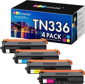 Ennovor GPC Image Toner Cartridge Compatible for Brother TN336 TN-336 TN-331 TN331 to use with MFC-L8850CDW HL-L8350CDW MFC-L8600CDW HL-L8250CDN HL-L8350CDWT Printer (Black, Cyan, Magenta, Yellow)