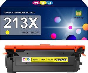 213X Yellow Toner Cartridge(with Chip) W2132X Compatible with HP 213X for Enterprise 5700dn 6700dn 6701dn, MFP 5800 6800, Flow MFP 5800 6800(1Pack-Yellow)