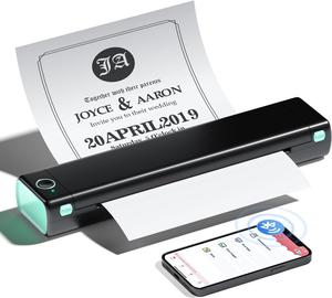 Phomemo M08F Pro Portable Printer Wireless Travel, [Upgrade] Portable Thermal Printer Support 8.5" X 11" US Letter, Inkless Bluetooth Printer Compatible with iOS, Android, PC for Travel, Office, Home
