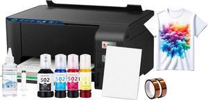 Sublimation Heat Transfer Image Printing for T-shirts Ceramic Mugs Bags Heat Press Printer Bundle