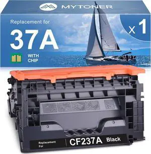 MYTONER 37A CF237A Black Toner Cartridge Compatible Replacement  37A 37X CF237A CF237X for Enterprise M607n M607dn M608n M608dn M609x MFP M632 M631 M633fh Printer (1-Pack)