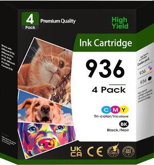 936 Ink Cartridge Replacement  936 Ink Cartridges Black Color Combo Pack Compatible  Printers OfficeJet Pro 9110b 9128 9130b 9125e 9135e 9122e 9730e Printers