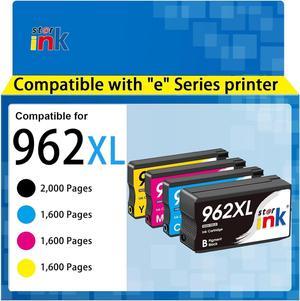 Remanufactured 962xl Ink Cartridge Combo Pack Replacement 962 962xl Ink Cartridges Compatible HP OfficeJet Pro 9015e 9015 9025e 9025 9010 9020 9022 9028 9018 9010e 9020e Printer 4Pack