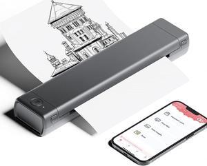 Phomemo M08F Portable Printers Wireless for Travel, Thermal Printer Support 8.5" X 11" US Letter, Bluetooth Inkless Printer Compatible with iOS, Android, Laptop for Travel, Office, Home