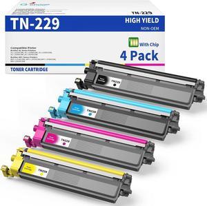 TN229 Toner Cartridge Replacement for Brother TN229 TN-229 Toner Cartridge compatible work for Brother HL-L3280CDW MFC-L3720CDW HL-L3300CDW HL-L3220CW HL-L3295CDW HL-L8245CDW Printers (4-Pack)