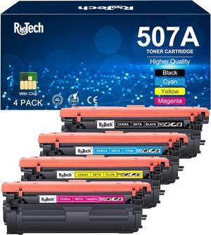 507A M551 Toner Cartridge 4 Pack - Replacement  507A CE400A CE401A CE402A CE403A 507X 507 CE400X fro HP Laserjet Enterprise 500 Color M551 MFP M575 MFP M570 Series,Black Cyan Yellow Magenta