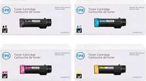 H625 H825 Toner Cartridges High Yield 4 Pack (Black, Cyan, Magenta, Yellow) - Loment Compatible N7DWF P3HJK 5PG7P 3P7C4 Toner Replacement for Dell H625cdw H825 H825cdw S2825cdn S2825 Printer