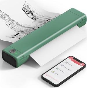 Phomemo M08F Portable Printers Wireless for Travel, Support 8.5" X 11" US Letter,Bluetooth Thermal Printer Compatible with iOS, Android, Laptop, Inkless Mobile Printer for Travel, Office, Home, School